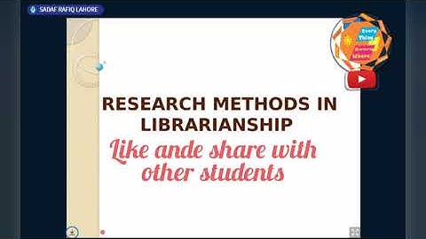 MLIS AIOU online  workshop 5649, Research Methods in Librarianship  | Everything EveryWhere