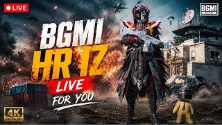 HR IZ LIVE 🔥 NON-STOP RUSH GAMEPLAY | 20+ KILLS TARGET 🎯 | BGMI LIVE NO FEAR, ONLY RUSH 💀 | HR IZ LI