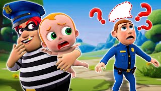 Rescue Little Baby 👶🏻 | Police Officer Song | and More Nursery Rhymes & Kids Song #LittlePIB