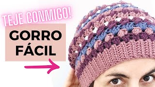 Cómo Tejer un Gorro Fácil a Crochet con Puntos Básicos | Todas las Tallas, Ideal para Principiantes