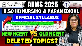 Official Syllabus - Aiims Bsc Nursing Paramedical Entrance Exam 2025 Pdf