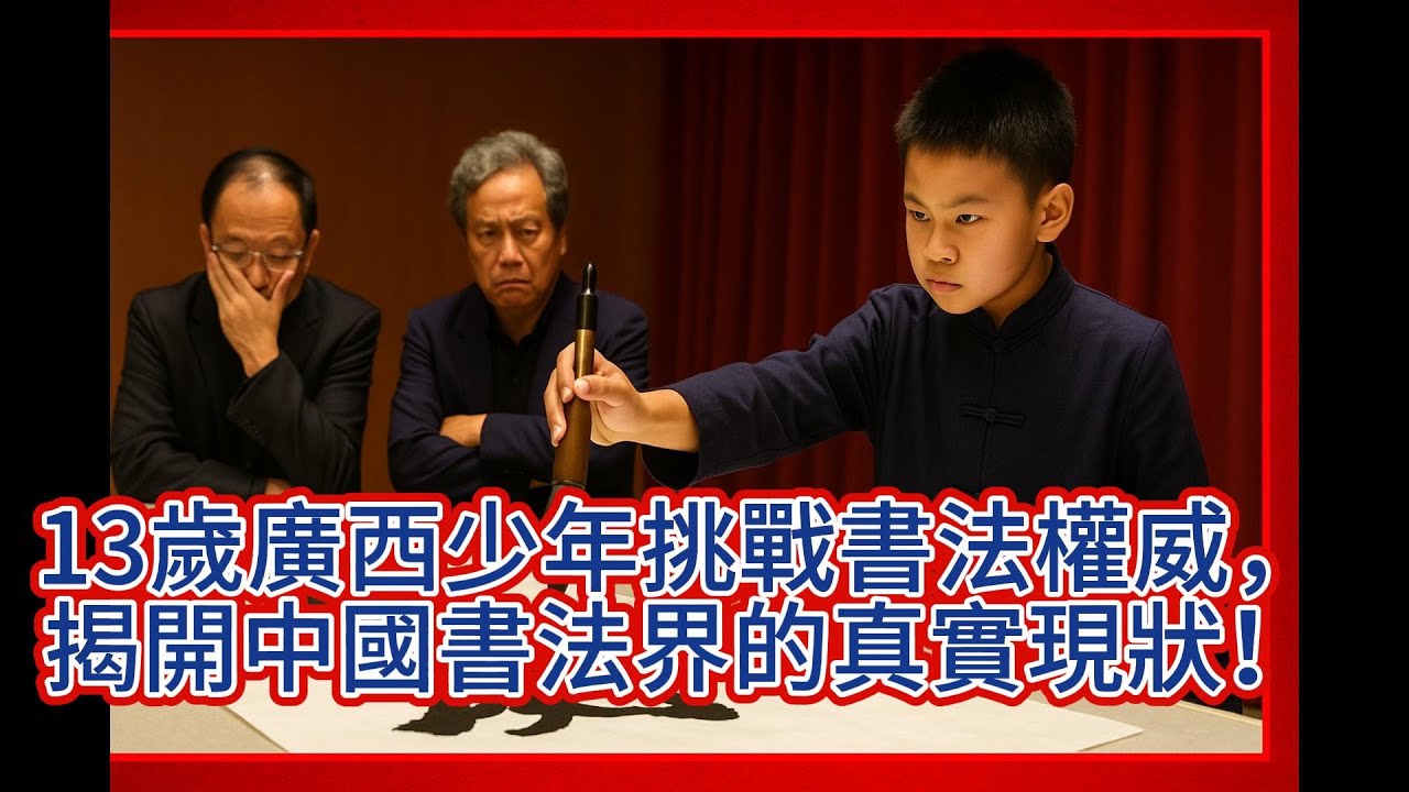 真實的中國~13歲廣西少年挑戰書法權威，揭開中國書法界的真實現狀！