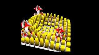Procedural convergent spiked grid - Maya + SOuP