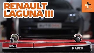 Kako zamenjati Zglob stabilizatorja RENAULT LAGUNA III Grandtour (KT0/1) - video vodič