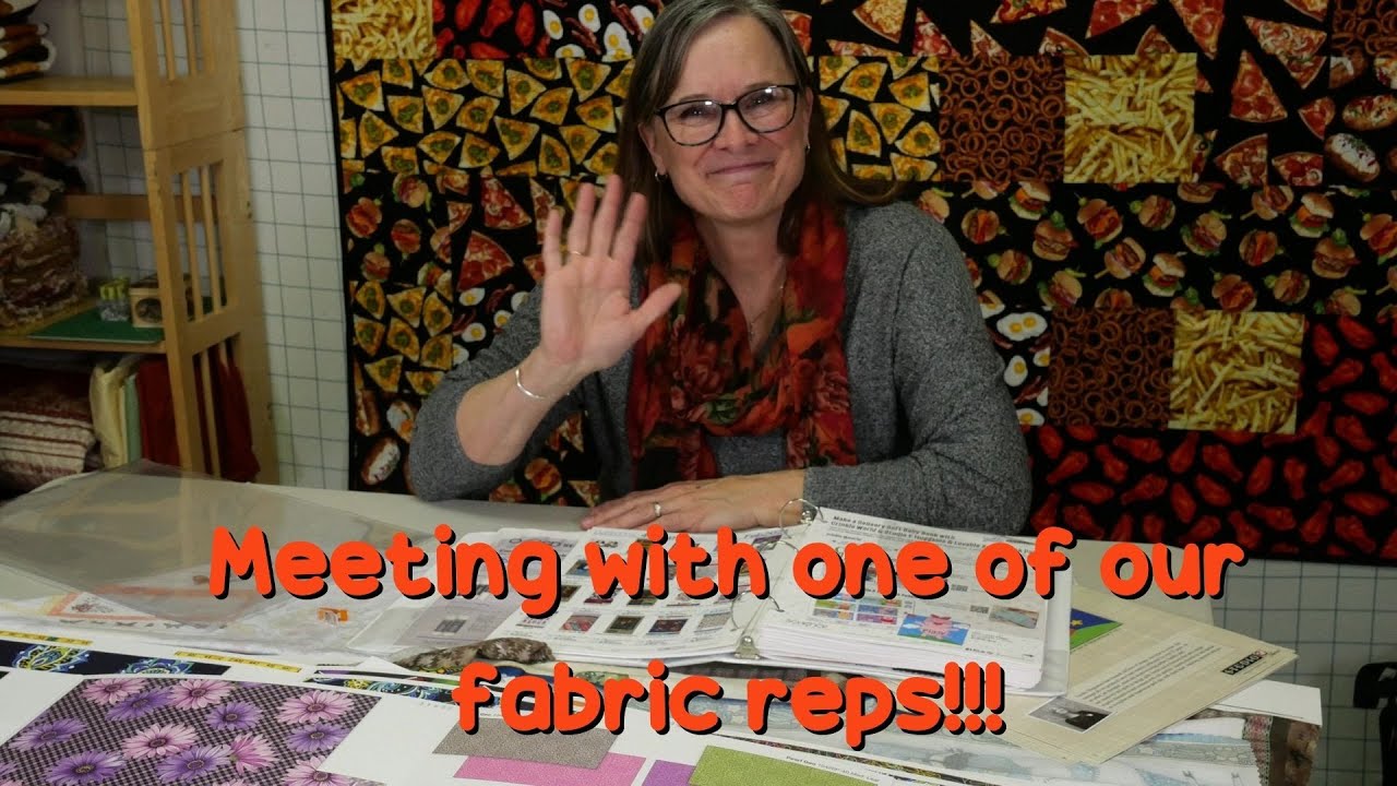 Fabric Rep Meeting with Cindi! Want a sneak peak at the fabrics that