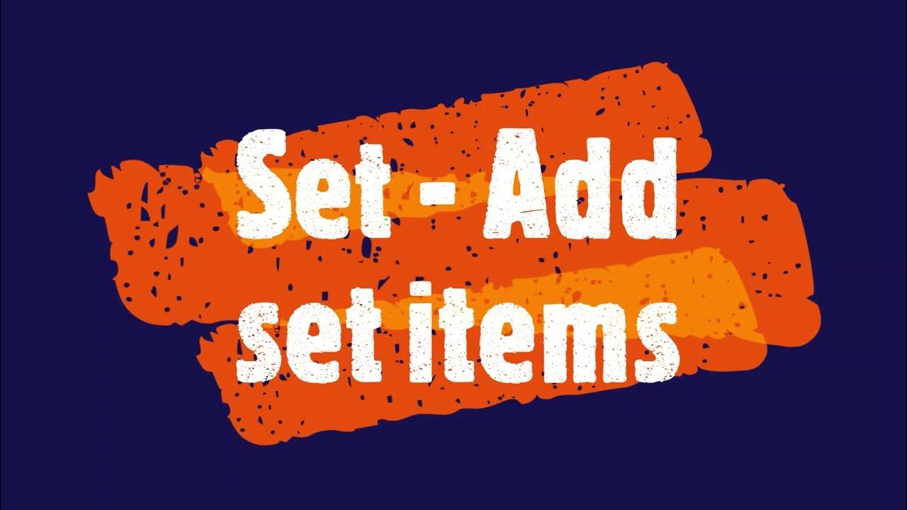 Python set add set items pythontips viral videos pythonsets 