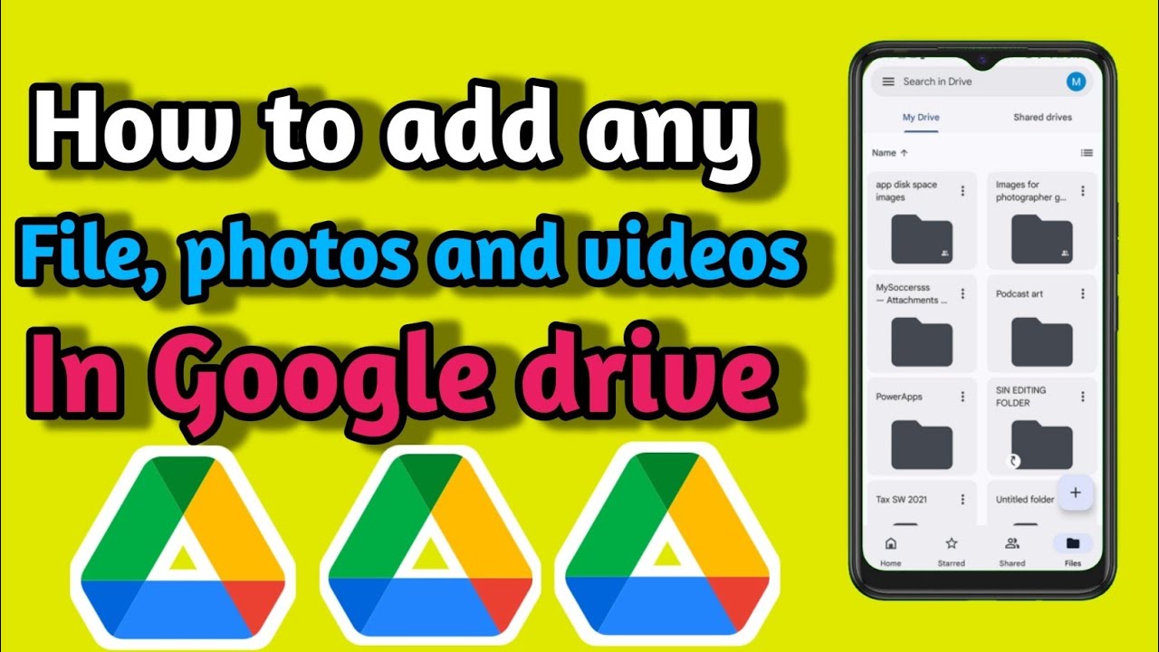 How to add any files in Google drive - YouTube
