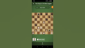 Chess.com Daily Puzzle Day 128 The King is a Terrible Juggler