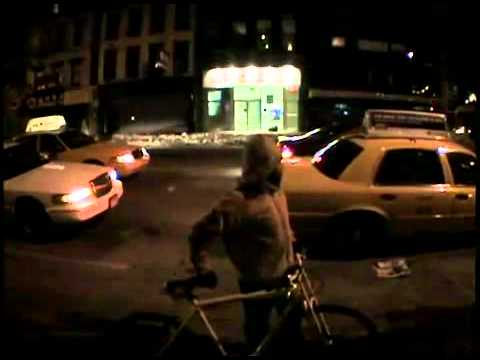 Mark Gonzales bicycling in New York