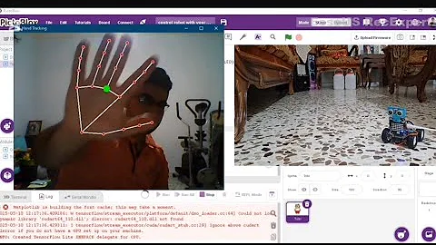 Control Quarky Robot with AI Hand Gestures using Python, MediaPipe & OpenCV in PictoBlox | Stempedia