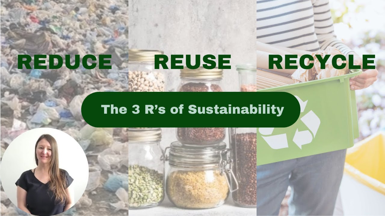 The 3 R's of Sustainability; Reduce, Reuse,Recycle - YouTube