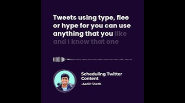 Scheduling Twitter content