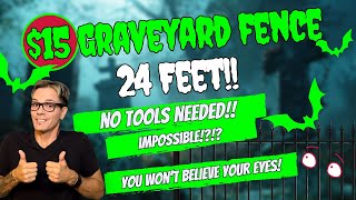 DIY $15 Graveyard Fence - 24 Feet!