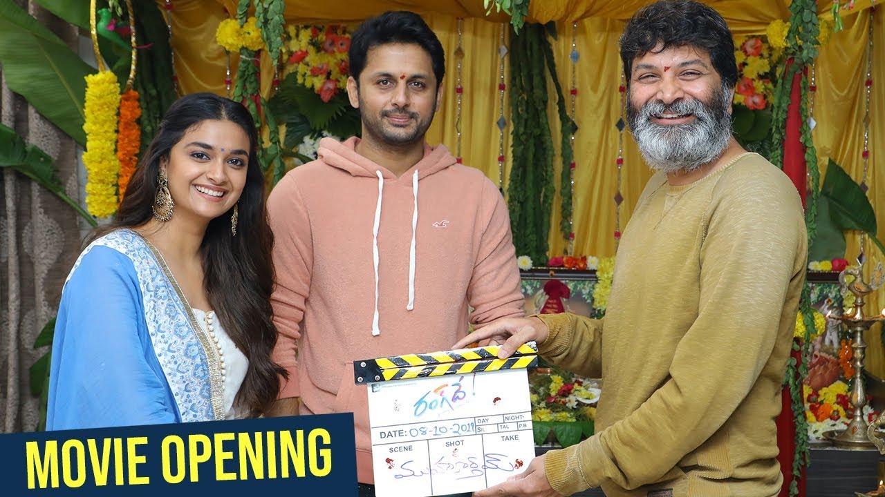 Nithin and Keerthy Suresh's Rang De Movie Opening