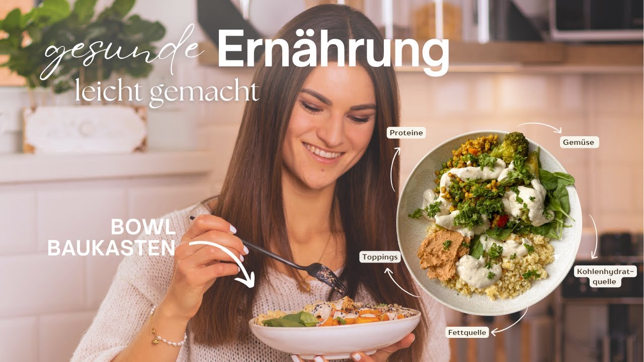 Gesund essen leicht gemacht: Mein Lebensmittel Vorrat & Bowl Baukasten | + Halbmarathon Rückblick
