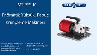 Pnömatik Kablo Pabuç Ve Yüksük Sıkma Makinesi Mt-Pys-10