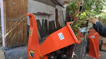Testing video of Tree branch crusher to crush tree branch
