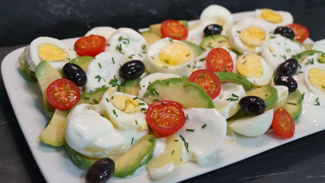 Ensalada de patata y aguacate. Sencilla y riquísima