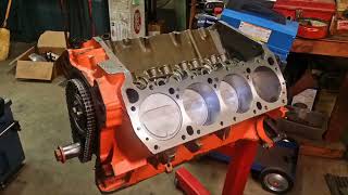 1968 440 Mopar freshen up with Trick Flow 270 heads. Rebalance, Linehone,Deck and Square.