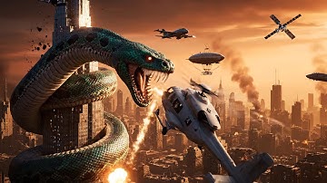 Terrible python attacks helicopters and planes🐍