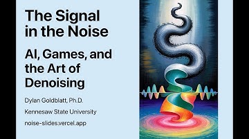 The Signal in the Noise: AI, Games, and the Art of Denoising