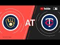 Brewers at Twins | MLB Game of the Week Live on YouTube