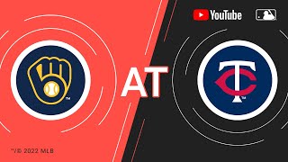 Brewers at Twins | MLB Game of the Week Live on YouTube