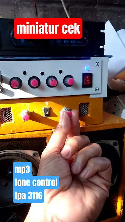 miniatur cek #mp3 #tonecontrol #tpa3116d2