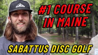 Playing the #1 Disc Golf Course in ALL 50 States! 44/50 Maine - Sabattus Disc Golf