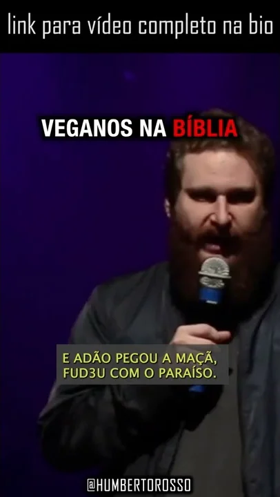 imagem do vídeo "VEGANO É TUDO..." com Humberto Rosso #shorts