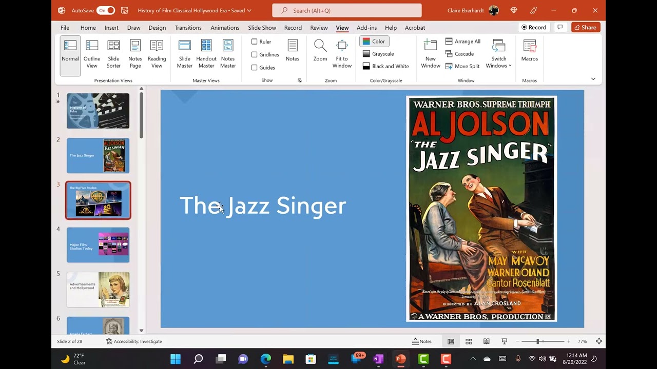 History of Film The Classical Hollywood Era