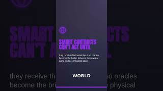 Oracles are special systems that bring real-world information into a blockchain