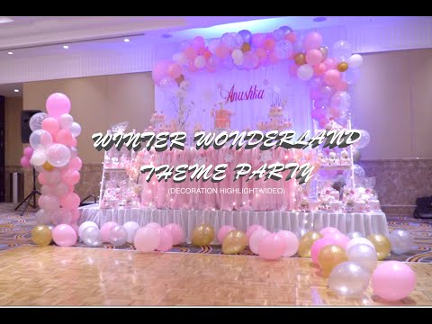 Winter Wonderland Theme Party Decoration Highlight Video Youtube