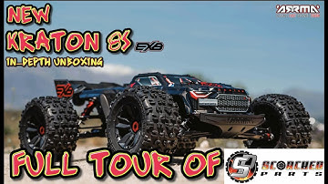 NEW ARRMA KRATON 8s BLX EXB RTR & FULL TOUR OF SCORCHED PARTS BEST RC UPGRADES AVAILABLE - UNBOXING