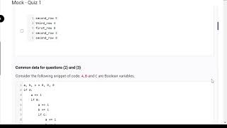Python Mock Quiz 1 IITM Bs degree Data Science #python#iitm#iit#datascience#video#ytshorts
