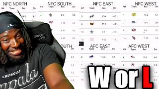 W or L List! Reacting to Lovrs 26-27 NFL Season Predictions!