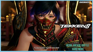 TEKKEN 8-Reina Arcade Battle (HARD MODE) (No Commentary) (2) #tekken8