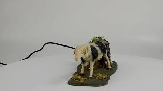 Spotted sheep in movement for 30 cm statues video