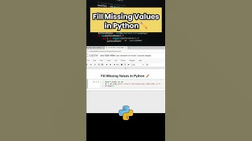 Missing Values ko kese fill kare python me | How to  Fill Missing Values in Python #python #viral