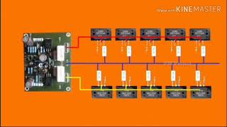 sekema mempararel transistor final power amplifier