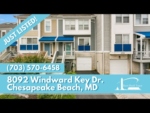 8092 Windward Key Dr, Chesapeake Beach, MD home video tour