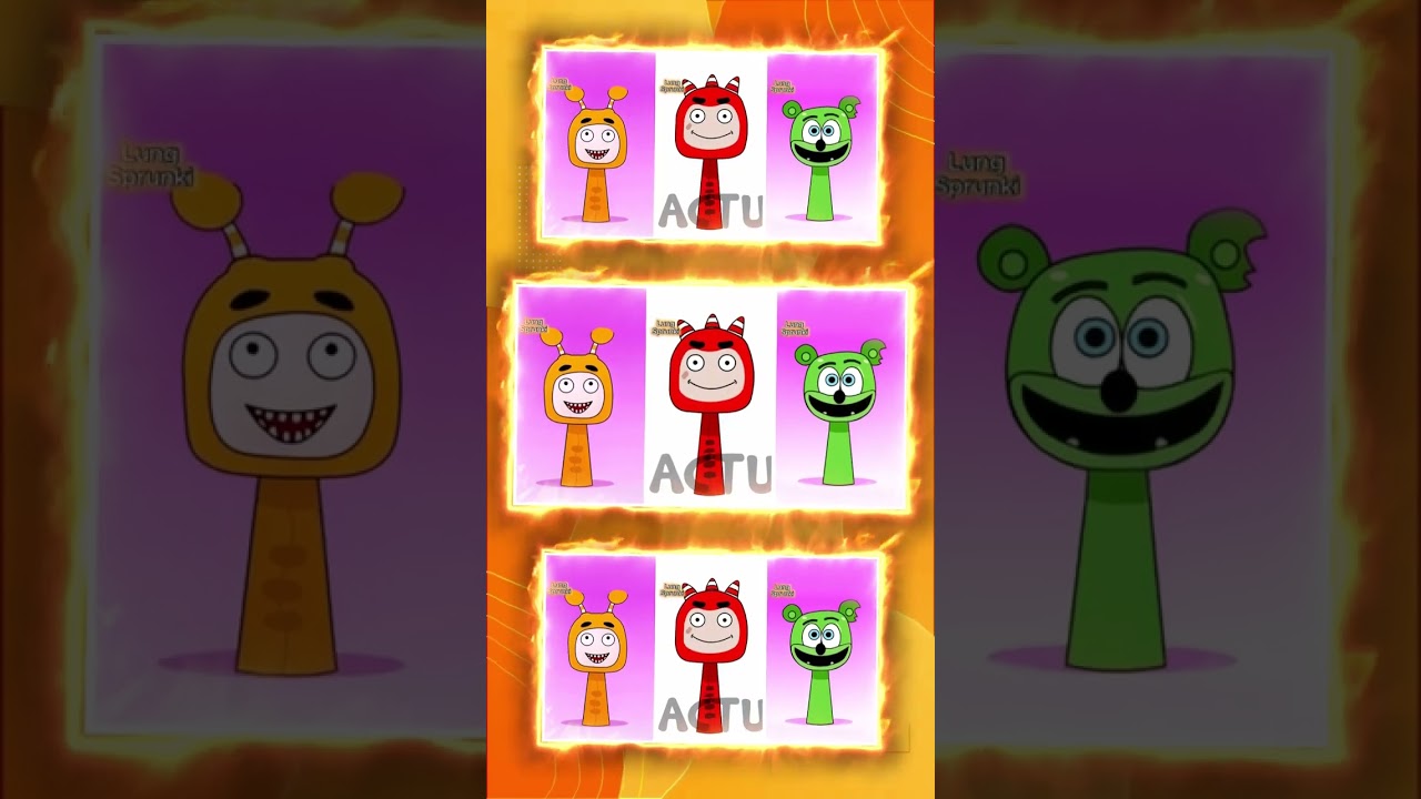 SPRUNKI OC! : ODDBODS FUSE  🆚  ODDBODS FUSE  🆚  GUMMY BEAR Tiles Hop EDM Rush!