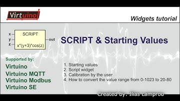 Virtuino Script widget & Starting values - Tutorial