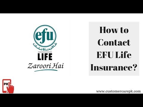 EFU Life Insurance Customer Care, Office Address, Email ID, Website