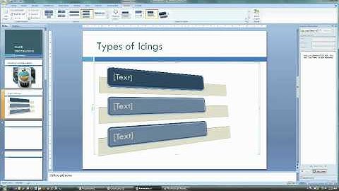 Inserting a Smart Art Graphic