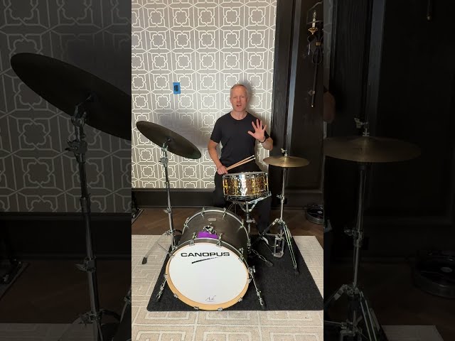 Begin to play drum set today!  Lesson 1 for back to school#canopusdrums #drumsetlessons #schoolband