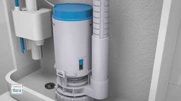How to install Dual flush cable mechanism PLUS with lateral inlet, push button & fixations | Roca