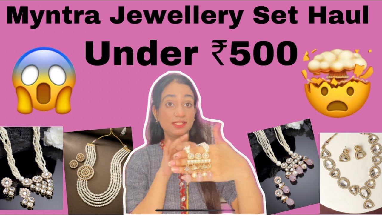 HUGE MYNTRA EOR SALE HAUL😍 Jewellery Haul Bridal Jewellery Haul