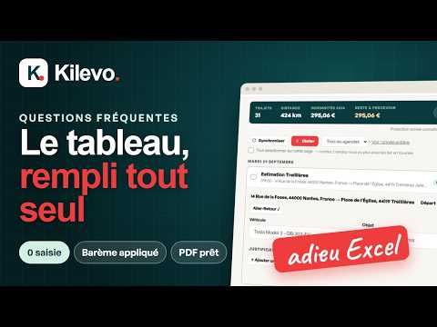 Kilevo remplace-t-il mon tableau Excel d'indemnités kilométriques ?
