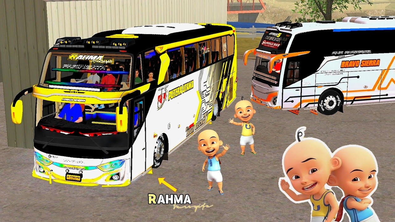 Upin Jemput Ipin Naik Bus Telolet Rahma Punya Atok Main Full Telolet Keren Truk Oleng ELTIVISION